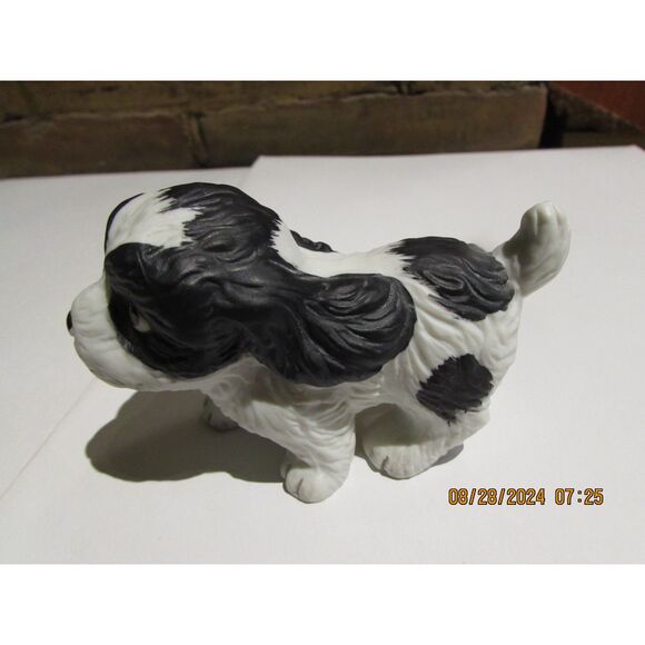 Homco sweet playful puppy dog SPRINGER SPANIEL white vintage Taiwan 3" figurine - Picture 4 of 9
